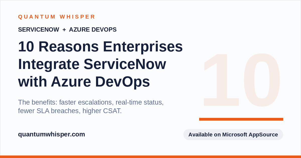 10-reasons-enterprises-integrate-servicenow-with-azure-devops